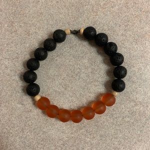 Stretchy orange bracelet